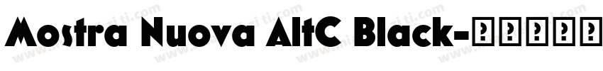 Mostra Nuova AltC Black字体转换